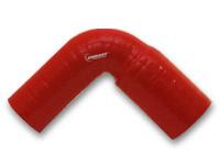 90 Degree Reducer Elbow, 3.00" I.D. x 4.00" I.D. x 3.50" Leg Length - Red