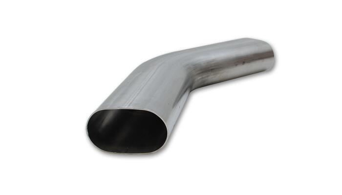 45 Degree (horizontal) Oval Mandrel Bend, 3"