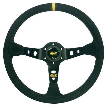 OMP Corsica OV Steering Wheel Black Suede - 350mm