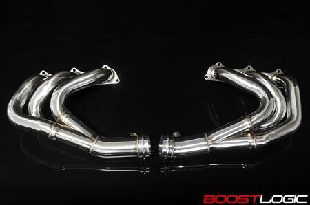 Boost Logic Porsche 991 GT3 Catless Long Tube Headers POLISHED