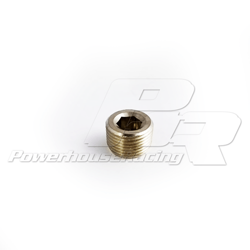 PHR 3/8 BSPT Plug, 3/8 Metric Pipe Plug, Plug for coolant port that normally goes to oil cooler