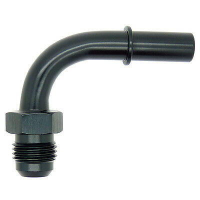AN-8 90 Quick Connect 3/8" Male Fuel Line / Rail Adapter