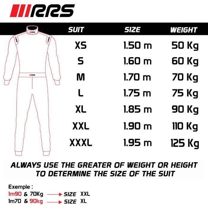 RRS MOOVE Race suit - BLACK - FIA 8856-2018