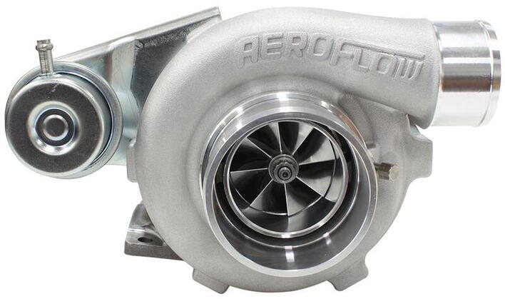 BOOSTED 5428 .64 Turbocharger 495HP, Natural Cast Finish