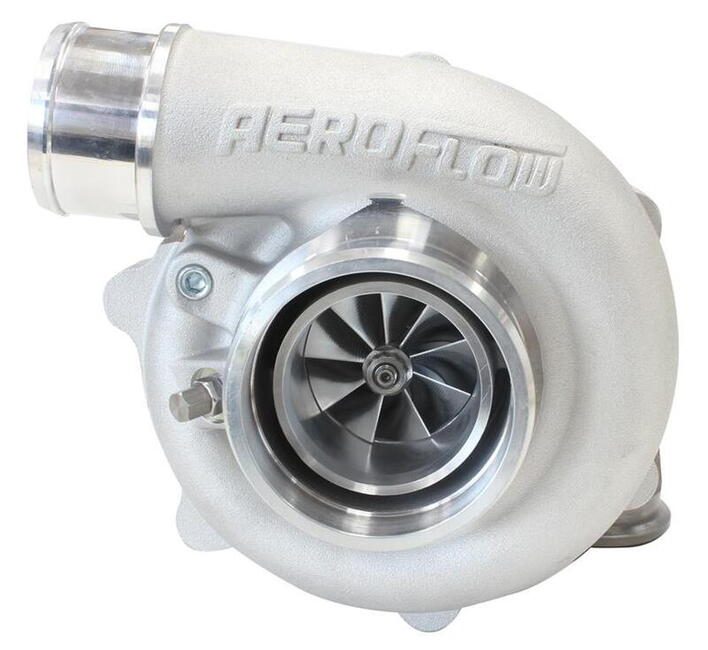 BOOSTED 4849 .72 Reverse Rotation Turbocharger 550HP, Natural Cast Finish