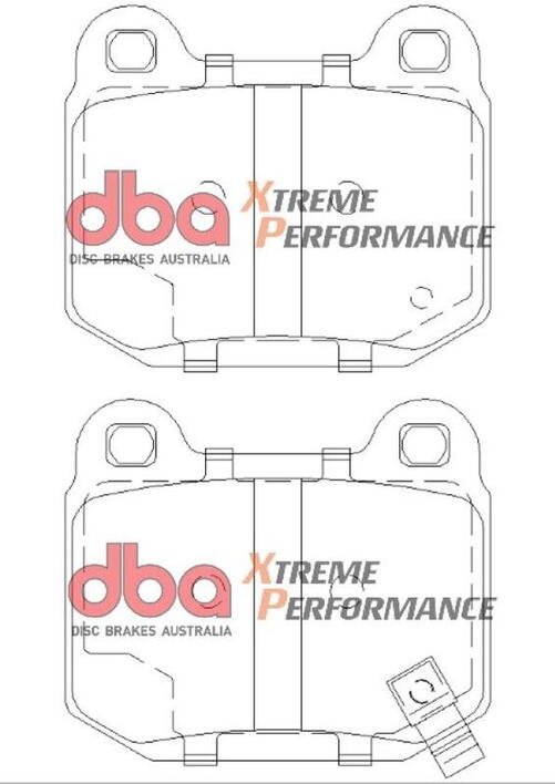 Brake Pads Rear Xtreme Performance ECE R90 certified (Hawk HB180x.560)