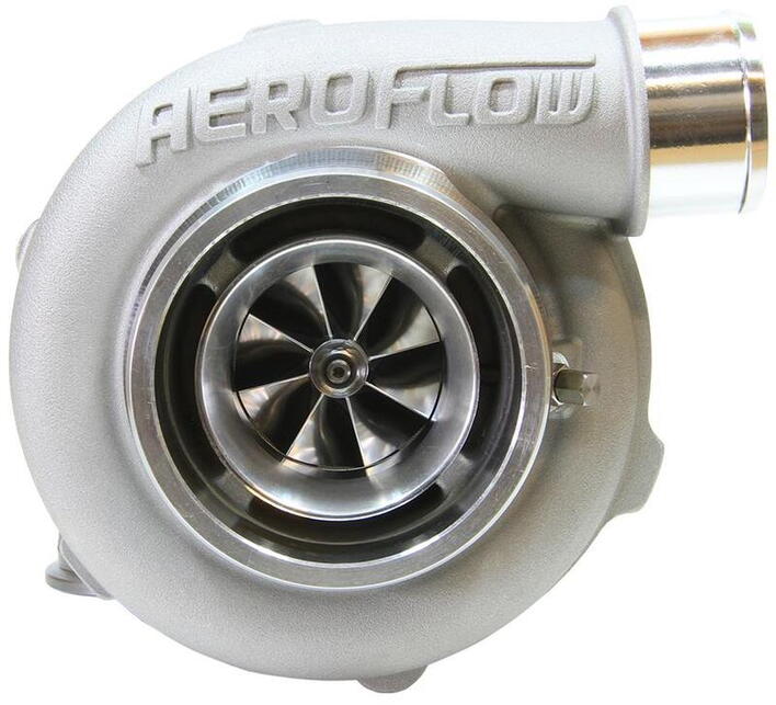 BOOSTED 5455 V-Band .83 Turbocharger 650HP, Natural Cast Finish