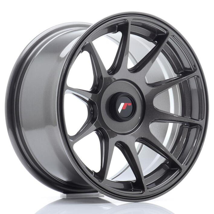JR Wheels JR11 16x7 ET30 Blank Hyper Gray
