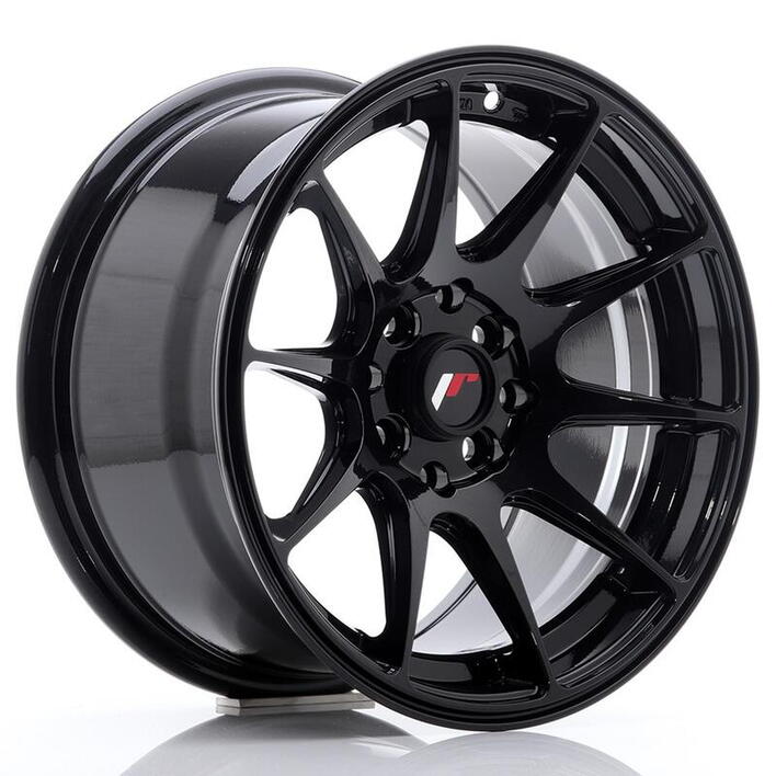 JR Wheels JR11 16x7 ET30 4x100/114 Glossy Black