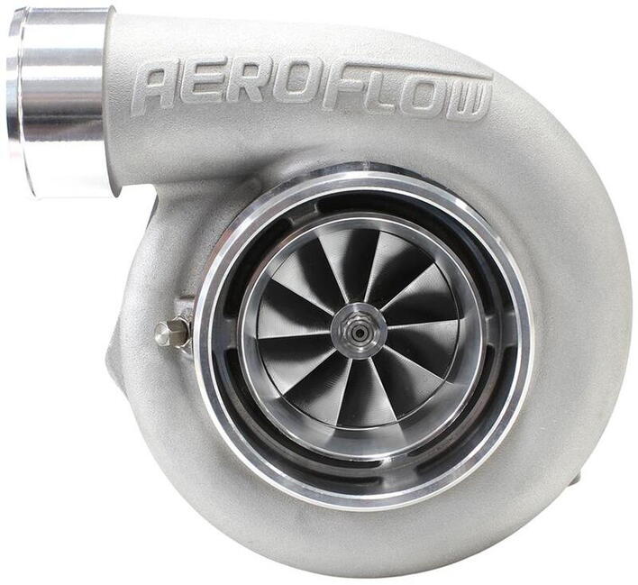 BOOSTED 6762 .83 Reverse Rotation Turbocharger 950HP, Natural Cast Finish