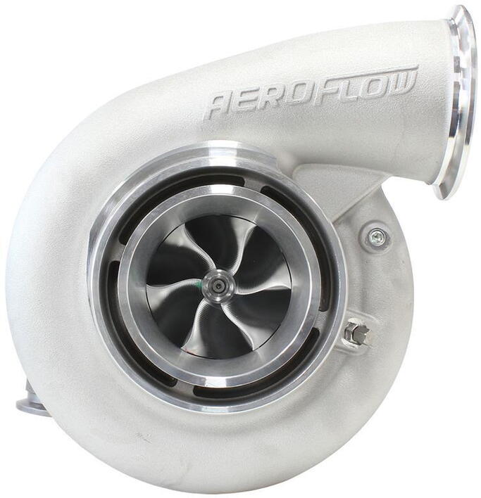 BOOSTED B7875 V-Band 1.28 Turbocharger 1150HP, Natural Cast Finish