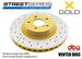 DBA STREET SERIES BRAKE ROTOR X-GOLD CROSS-DRILLED & SLOTTED - FRONT