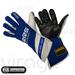 Driver Gloves FIA RRS Virage 2 (External Seams) Blue / White