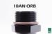 10AN ORB to Barb for 3/8in Hose Fittings