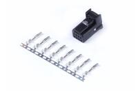 Plug and Pins Only - 8 Pin TYCO -Suit Can Connector BLACK