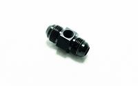 Union AN8-AN8 - with 1/8" NPT threads to for-example a sensor - Black