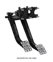 Swing Mount Brake and Clutch Pedal Black E-coat Finish (Pedal 1 Length (in): 11.89)