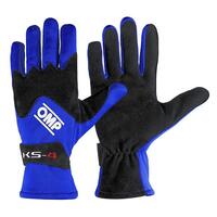 Driver Gloves OMP Karting KS-4 Blue