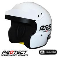 RRS Protect FIA 8859-2015 White Jet Helmet