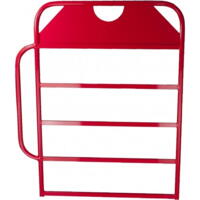 Obp Alloy Medium Size Red Powder Coat Pit Board with Handle