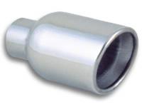4" Round Stainless Steel Tip (Double Wall, Angle Cut)