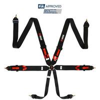 RRS FIA R6 2020 2.9 kg black harnesses (6pts)