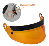 Orange visor for RRS full face helmet