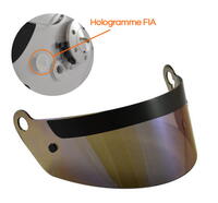 Iridium visor for RRS full face helmet