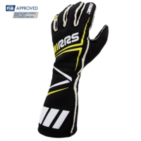 FIA RRS DYNAMIC 3 racer handsker Sort/Gul (Udvendige syninger) FIA 8856-2018
